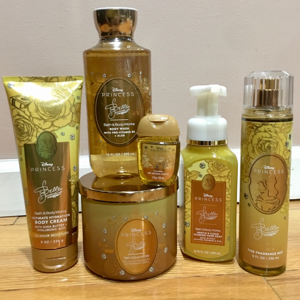 NWT Bath & Body Works Disney Princess Belle 6Piece Set